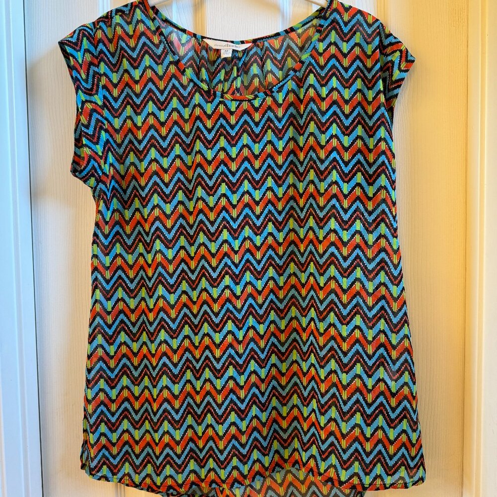 Charming Charlie short sleeve top women M